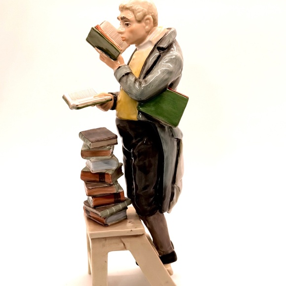 AK Kaiser Porcelain Figurine The Librarian or Bookworm 448 G Bochmann Germany 8" - Picture 5 of 11